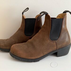 Brown Leather Chelsea Boots